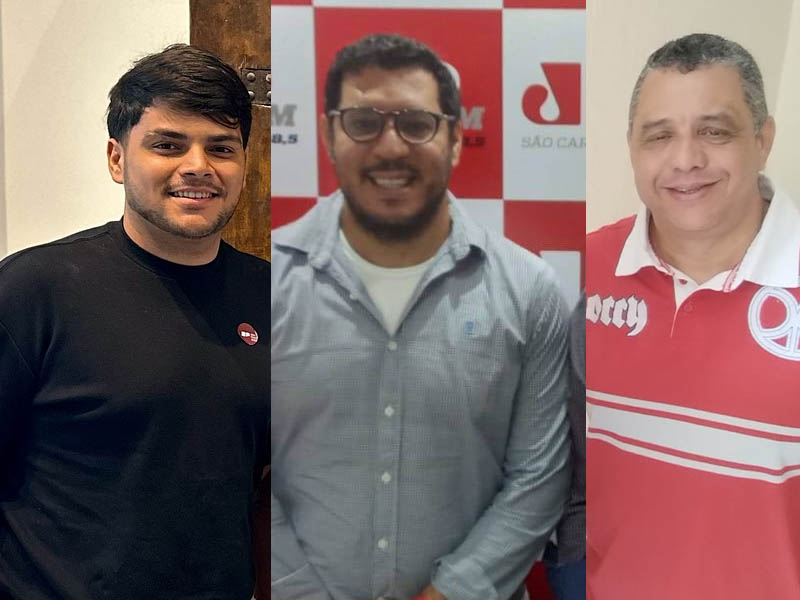 Foto: Reprodução redes sociais |  Guilherme Santos, Fábio Noel e Reginaldo dos Santos Souza