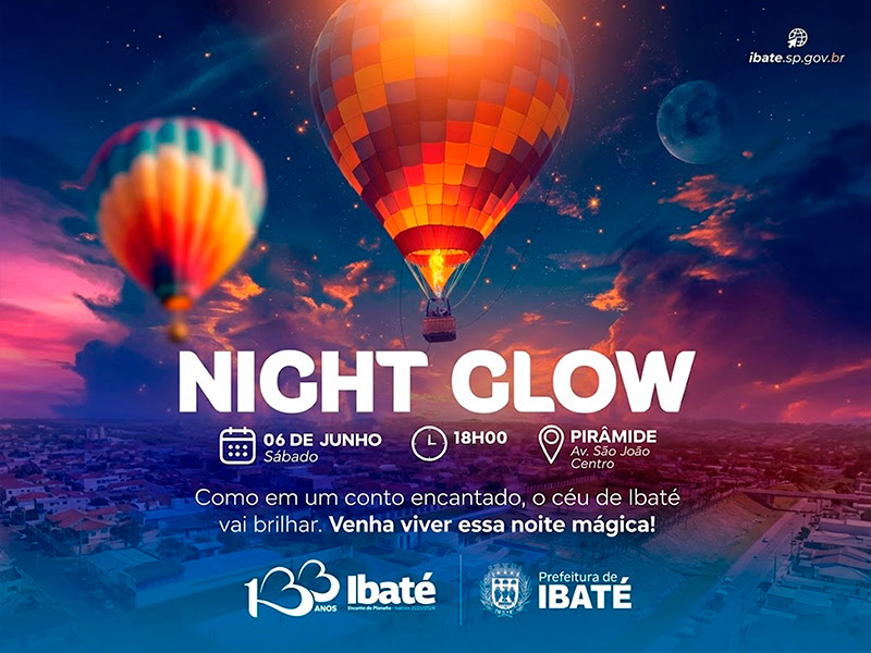 Céu colorido e atrações gratuitas marcam início das festividades dos 133 anos de Ibaté