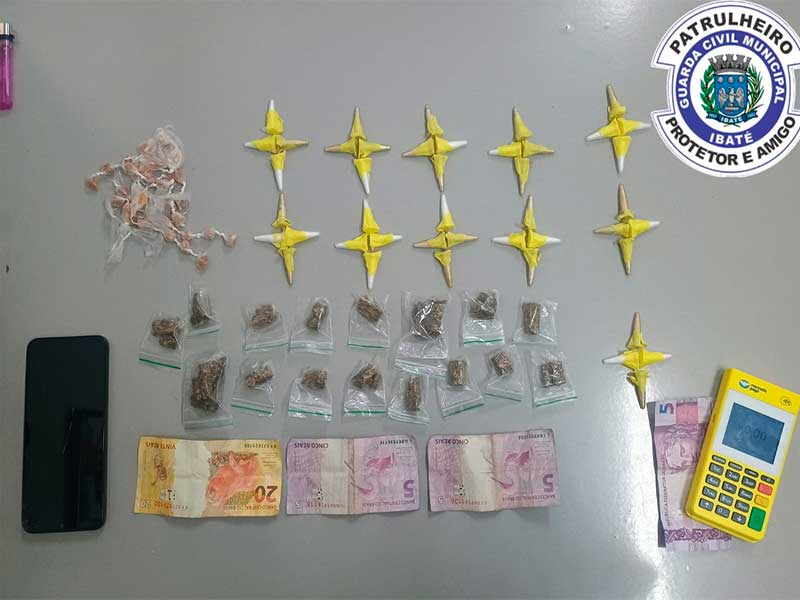 Ação da Guarda Civil Municipal resulta na apreensão de drogas e na prisão de suspeitos por tráfico em Ibaté