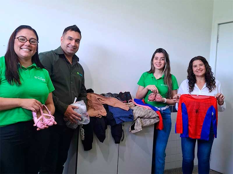 Secretaria de Assistência Social de Ibaté recebe doação de roupas para famílias em vulnerabilidade