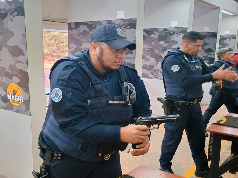 GCM de Ibaté realiza treinamento de tiro e qualificação profissional dos agentes