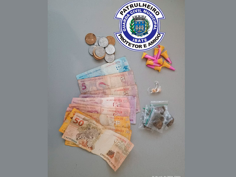 Homem é preso em flagrante por suspeita de tráfico de drogas no Jardim Cruzado