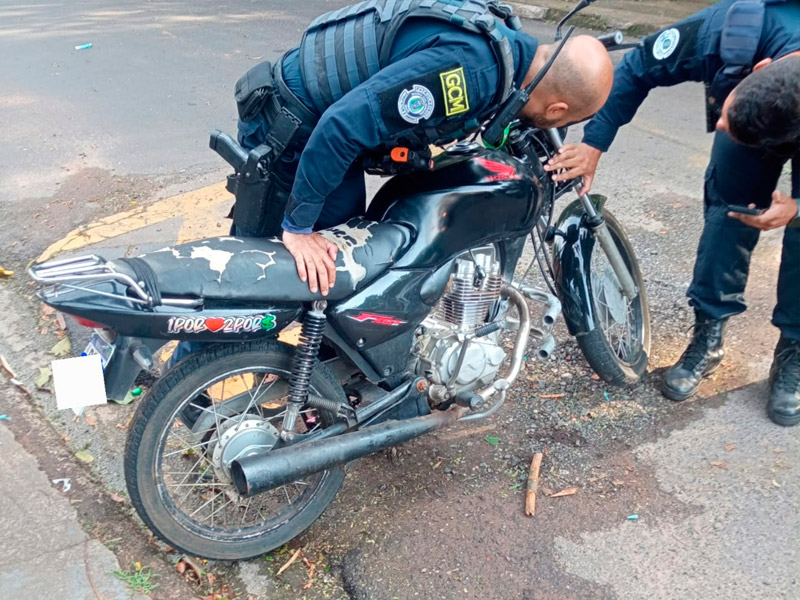 Homem é preso após GCM localizar motocicleta com registro de furto ou roubo em Ibaté