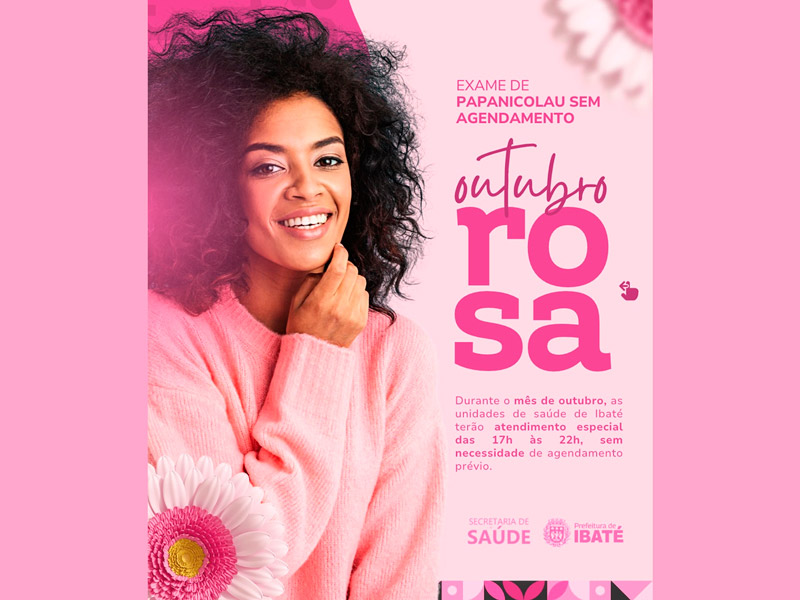 Prefeitura de Ibaté amplia atendimento para exame preventivo durante o Outubro Rosa