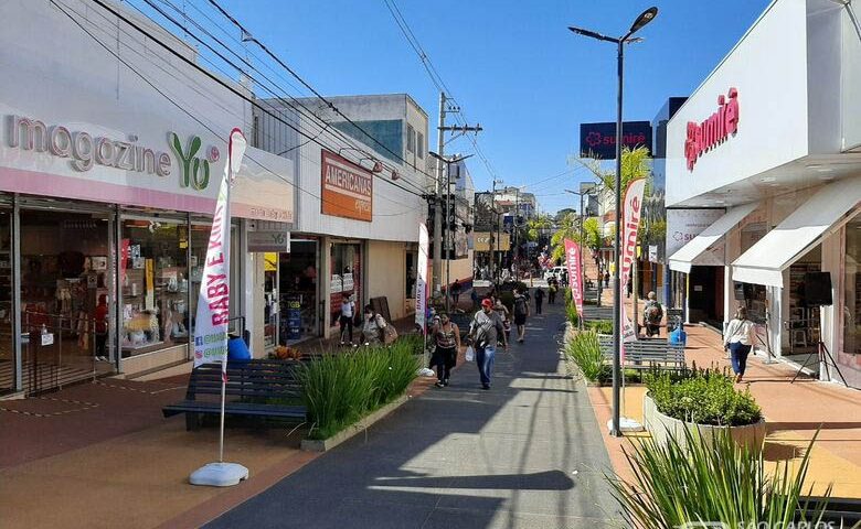 Calçadão de São Carlos - Foto: São Carlos Agora